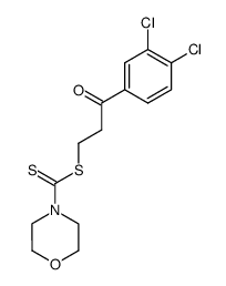 morpholine-4-carbodithioic acid 3-(3,4-dichloro-phenyl)-3-oxo-propyl ester Structure