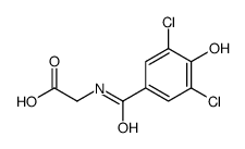 2-[(3,5-dichloro-4-hydroxybenzoyl)amino]acetic acid结构式