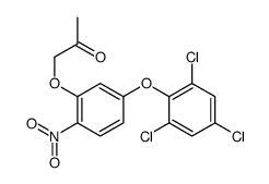 1-[2-nitro-5-(2,4,6-trichlorophenoxy)phenoxy]propan-2-one结构式