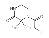 4-(2-氯-乙酰基)-3,3-二甲基-哌嗪-2-酮结构式