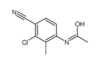 N-(3-氯-4-氰基-2-甲基苯基)乙酰胺结构式