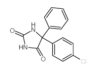 2,4-Imidazolidinedione,5-(4-chlorophenyl)-5-phenyl- Structure