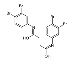 N,N'-bis(3,4-dibromophenyl)butanediamide结构式