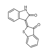 2-(2-Oxoindoline-3-ylidene)benzo[b]thiophene-3(2H)-one结构式