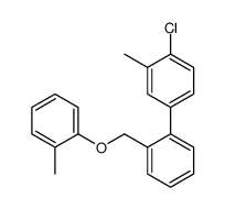 1-chloro-2-methyl-4-[2-[(2-methylphenoxy)methyl]phenyl]benzene结构式