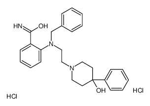 2-[benzyl-[2-(4-hydroxy-4-phenylpiperidin-1-yl)ethyl]amino]benzamide,dihydrochloride Structure