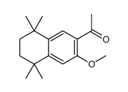 1-(5,6,7,8-tetrahydro-3-methoxy-5,5,8,8-tetramethyl-2-naphthyl)ethan-1-one Structure