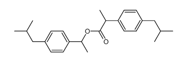 1-(4-isobutylphenyl)ethyl 2-(4-isobutylphenyl)propanoate结构式
