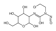 2-((3-chloroethyl)-3-nitrosoureido)glucopyranose结构式