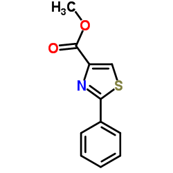 2-苯基噻唑-4-羧酸甲酯结构式