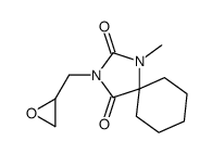 1-methyl-3-(oxiran-2-ylmethyl)-1,3-diazaspiro[4.5]decane-2,4-dione Structure