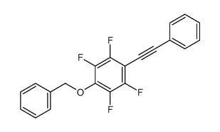 1,2,4,5-tetrafluoro-3-(2-phenylethynyl)-6-phenylmethoxybenzene Structure