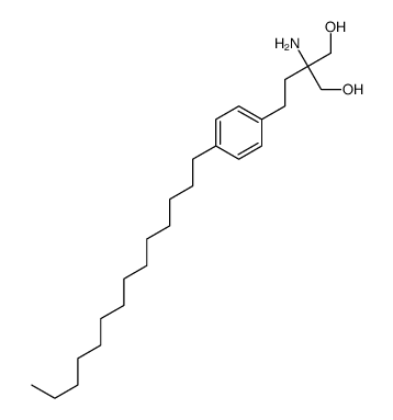 2-amino-2-[2-(4-tetradecylphenyl)ethyl]propane-1,3-diol Structure