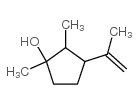 1,2-二甲基-3-(1-甲乙烯基)环戊醇结构式