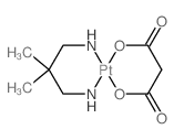 Platinum(II), (2,2-dimethylpropane-1,3-diammine)malonato- structure