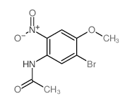 4-乙酰氨基-2-溴-5-硝基苯甲醚结构式