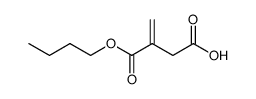 2-Methylenesuccinic acid hydrogen 1-butyl ester结构式