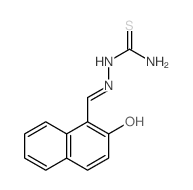 [[(Z)-(2-oxonaphthalen-1-ylidene)methyl]amino]thiourea结构式