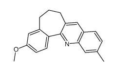 3-methoxy-11-methyl-6,7-dihydro-5H-benzo[6,7]cyclohepta[1,2-b]quinoline结构式