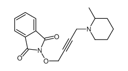 1H-Isoindole-1,3(2H)-dione, 2-((4-(2-methyl-1-piperidinyl)-2-butynyl)o xy)-结构式