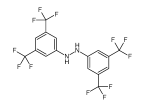 1,2-bis[3,5-bis(trifluoromethyl)phenyl]hydrazine structure