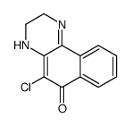 5-chloro-3,4-dihydro-2H-benzo[f]quinoxalin-6-one结构式