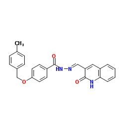 4-[(4-Methylbenzyl)oxy]-N'-[(E)-(2-oxo-1,2-dihydro-3-quinolinyl)methylene]benzohydrazide Structure