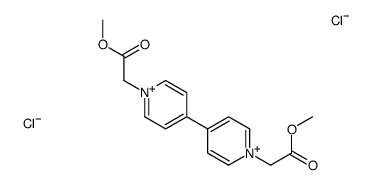 methyl 2-[4-[1-(2-methoxy-2-oxoethyl)pyridin-1-ium-4-yl]pyridin-1-ium-1-yl]acetate,dichloride结构式