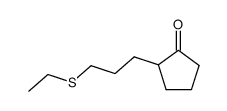 2-[3-(Ethylthio)propyl]cyclopentanone结构式