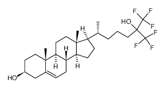 26,26,26,27,27,27-hexafluoro-25-hydroxycholesterol Structure
