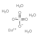 beryllium sulfate tetrahydrate Structure