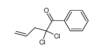 2,2-dichloro-1-phenyl-4-penten-1-one Structure