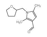 1H-Pyrrole-3-carboxaldehyde,2,5-dimethyl-1-[(tetrahydro-2-furanyl)methyl]-(9CI) Structure