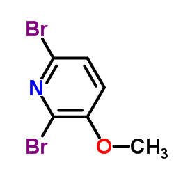 2,6-二溴-3-甲氧基吡啶结构式
