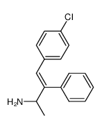 2-amino-4-(p-chlorophenyl)-3-phenyl-but-3-ene结构式