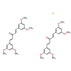 Bis(3,5,3′,5′-dimethoxydibenzylideneacetone)palladium(0) Structure