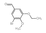 3-溴-5-乙氧基-4-甲氧基苯甲醛结构式