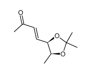(5R,6S)-5,6-dihydroxy-3-hepten-2-one isopropylidene结构式