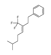 [7-methyl-3-(trifluoromethyl)oct-3-enyl]benzene结构式