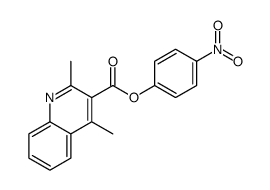 (4-nitrophenyl) 2,4-dimethylquinoline-3-carboxylate Structure