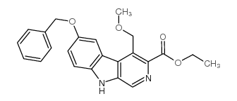 4-(甲氧基甲基)-6-(苯基甲氧基)-9h-吡啶并[3,4-b]吲哚-3-羧酸乙酯盐酸盐结构式