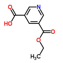 5-(乙氧羰基)烟酸结构式