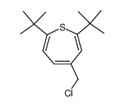 2,7-di-tert-butyl-4-(chloromethyl)thiepine结构式