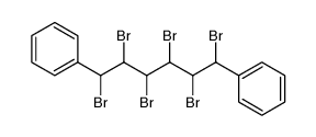 1,2,3,4,5,6-hexabromo-1,6-diphenyl-hexane Structure