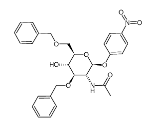 对硝基苯基2-乙酰氨基-2-脱氧-3,6-二-O-苯甲酰基-β-D-吡喃葡萄糖苷图片