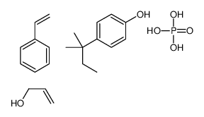 4-(2-methylbutan-2-yl)phenol,phosphoric acid,prop-2-en-1-ol,styrene结构式