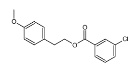 4-methoxyphenethyl 3-chlorobenzoate结构式