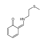 6-[(2-methylsulfanylethylamino)methylidene]cyclohexa-2,4-dien-1-one结构式