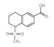 1-甲磺酰基-1,2,3,4-四氢喹啉-6-羧酸结构式