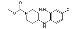 methyl 4-[(2-amino-4-chlorophenyl)amino]piperidine-1-carboxylate结构式
